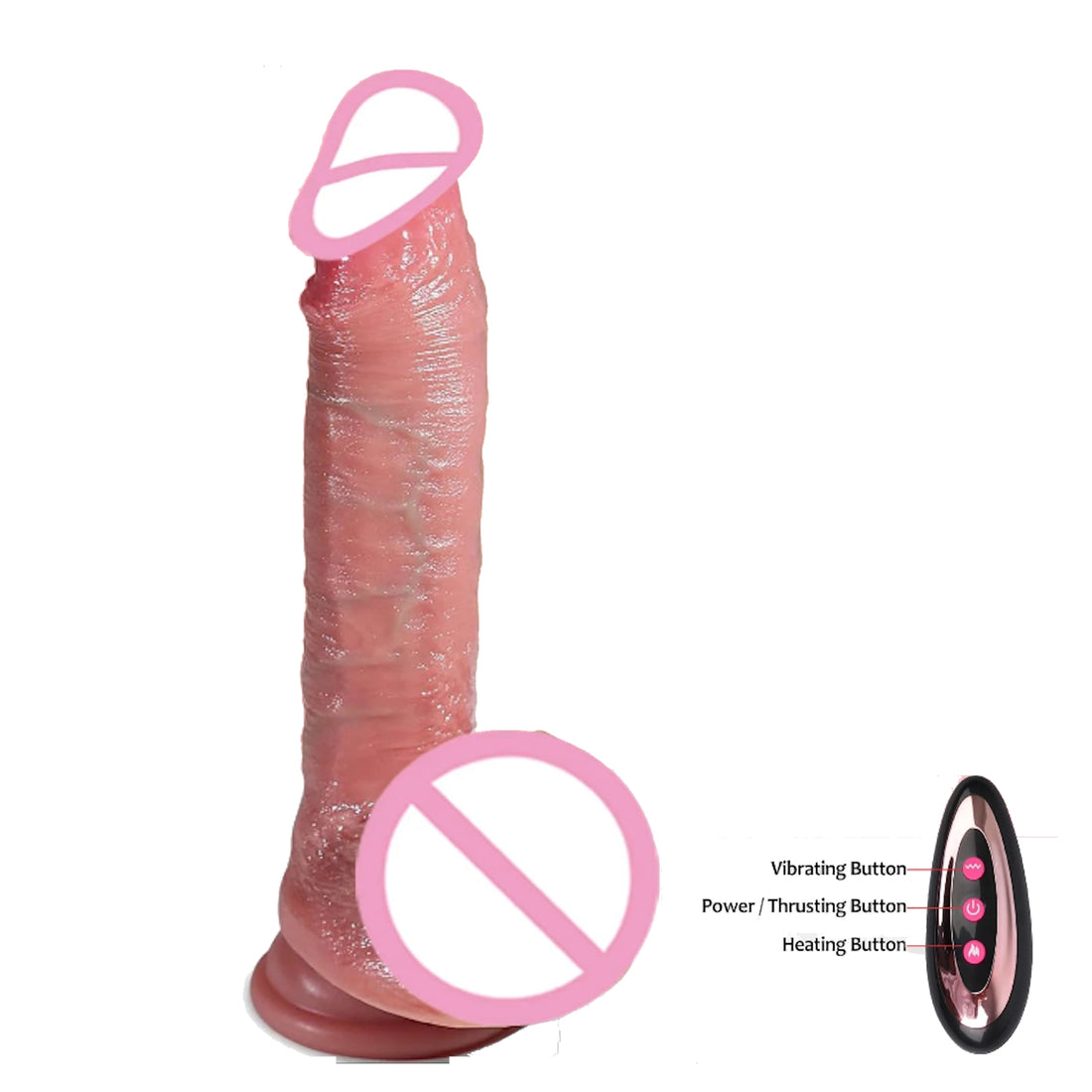 Thrusting Vibrating Dildo